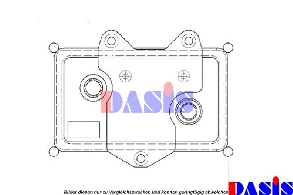 AKS DASIS масляный радиатор, двигательное масло 126420N